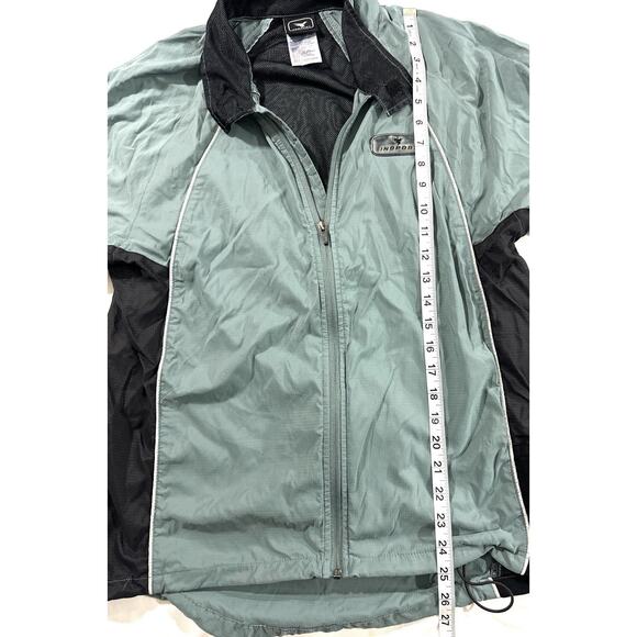 InSport Men’s Medium Windbreaker Jacket Green Black Nylon Mesh Lined - Picture 2 of 6